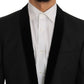 Elegant Gray Wool Tuxedo Smoking Suit