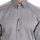 Slim Fit Formal Cotton Shirt in Gray
