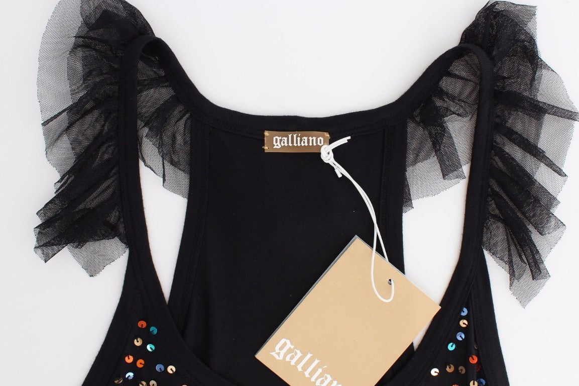 Sequin Embellished Sleeveless Top