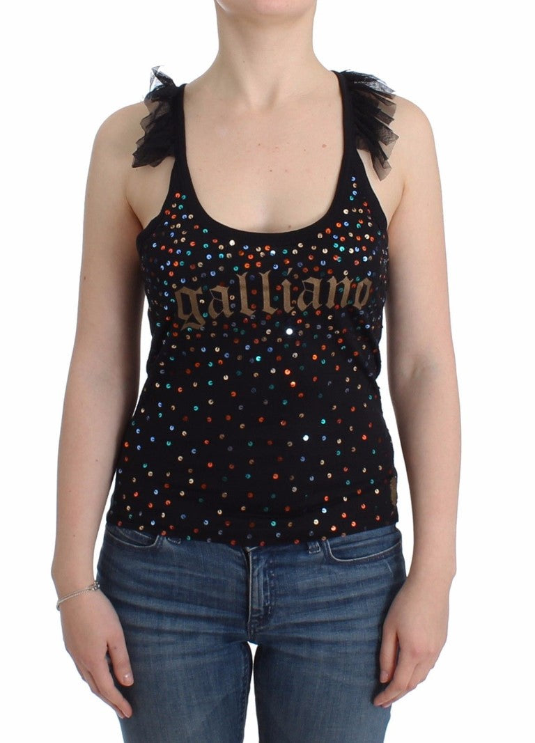 Sequin Embellished Sleeveless Top