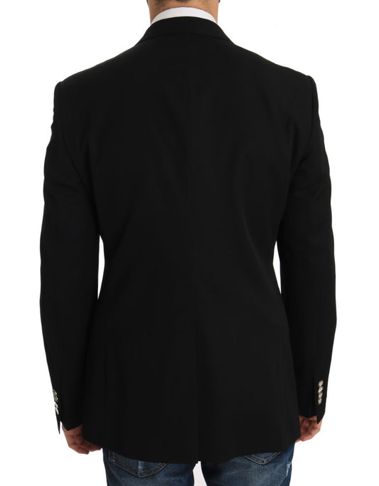 Elegant Black Martini Blazer for the Modern Man