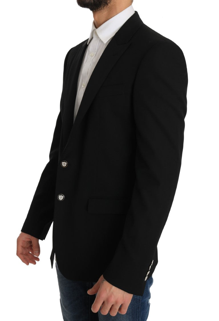 Elegant Black Martini Blazer for the Modern Man