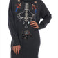 Fairy Tale Crystal Gray Cashmere Sweater