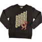 Boys Black Cotton Logo Print Dragon Patch Sweatshirt