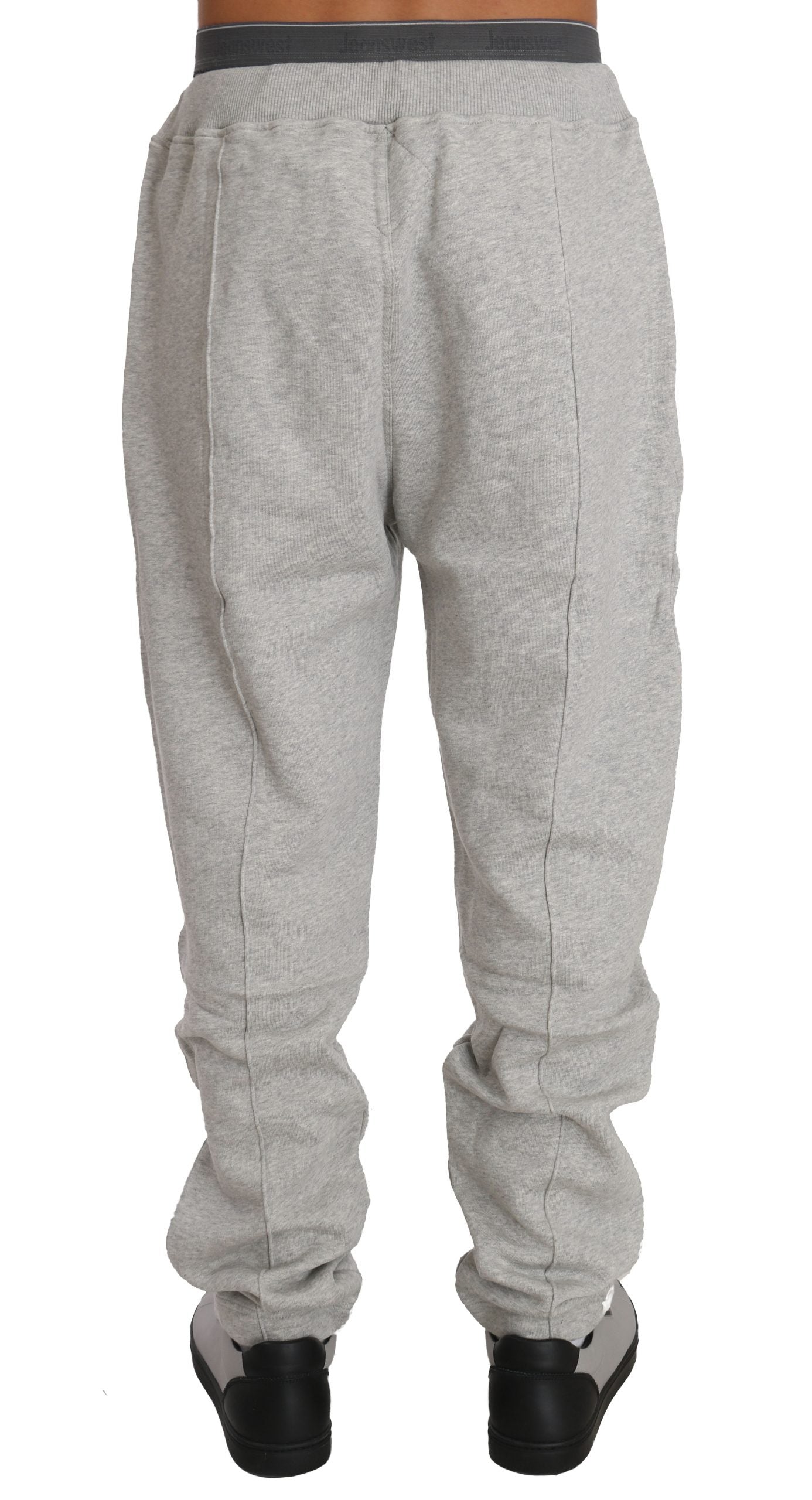 Gray Cotton Sweater Pants Tracksuit