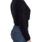 Black cropped cardigan