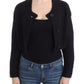 Black cropped cardigan