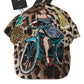 Brown Leopard Sequin Sicily Applique Baseball Hat