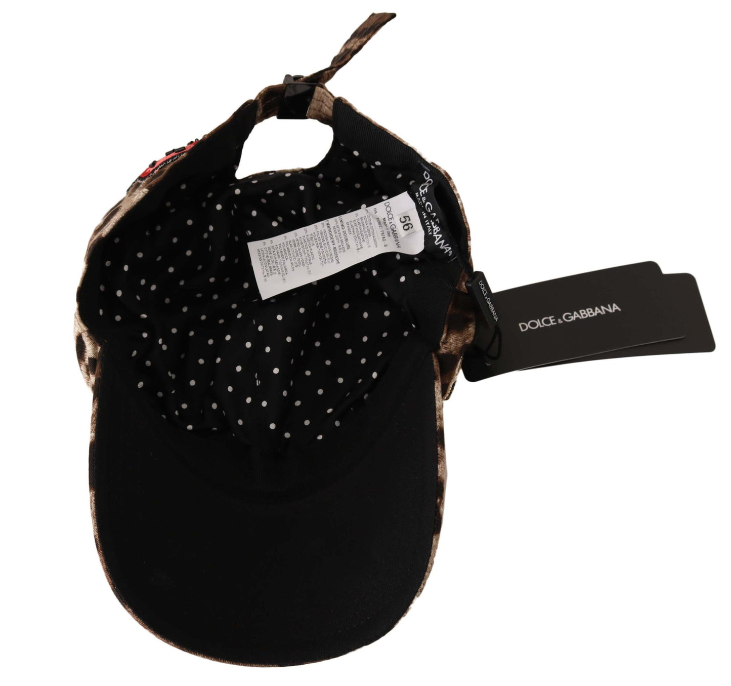 Brown Leopard Sequin Sicily Applique Baseball Hat