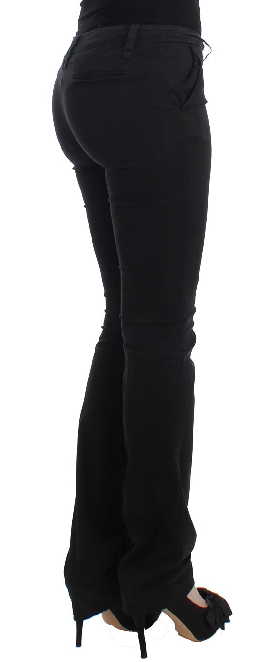 Black straight leg pants