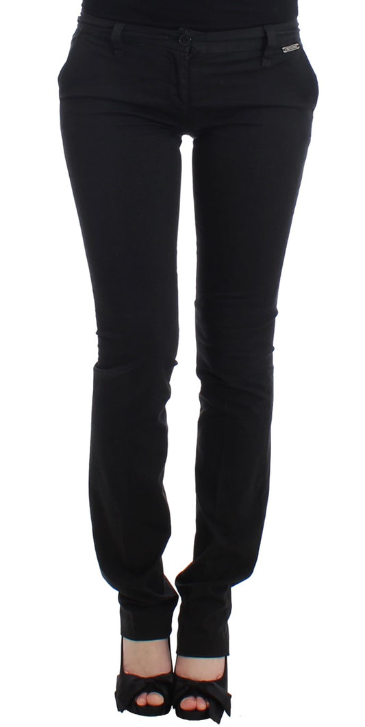 Black straight leg pants