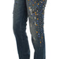 Crystal Embellished GIRLY Slim Fit Jeans