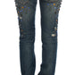 Crystal Embellished GIRLY Slim Fit Jeans