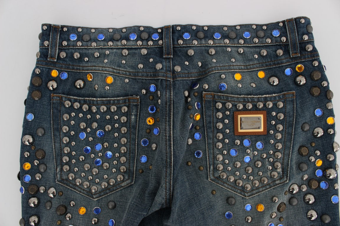 Crystal Embellished GIRLY Slim Fit Jeans