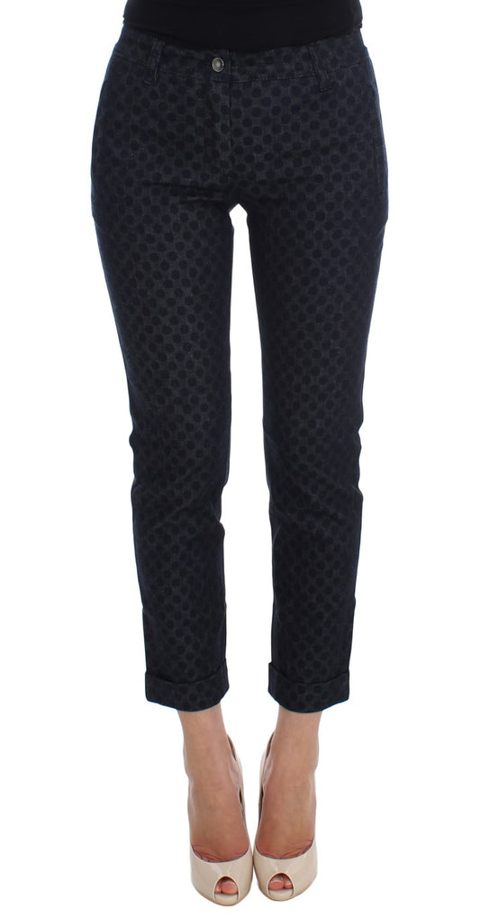 Chic Polka Dotted Capris Jeans