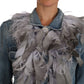 Embellished Feather Denim Extravaganza