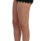 Elegant High Waist Sequined Silk Shorts