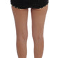 Elegant High Waist Sequined Silk Shorts