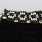 Elegant High Waist Sequined Silk Shorts