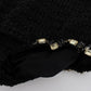 Elegant High Waist Sequined Silk Shorts