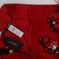 Ravishing Red Silk Embroidered Shorts
