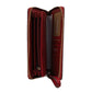 Jet Set Large Continental Travel Clutch Wristlet Wallet (Brown Signature/Flame)