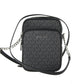 Medium Signature Leather North South Chain Crossbody Handbag Black