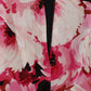 Pink Floral Print Long Maxi Sheath Dress