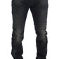 Sleek Gray Slim Fit Denim Jeans