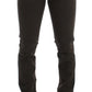 Chic Green Slim Fit Stretch Denim Jeans