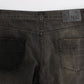 Elegant Gray Regular Fit Denim Jeans