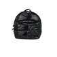Rae Medium Quilted Patent Leather Backpack Bookbag (Black)