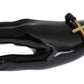 Agate Stone Gold CZ Cross 925 Silver Bracelet