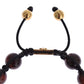 CZ Red Tigers Eye Gold 925 Silver Bracelet