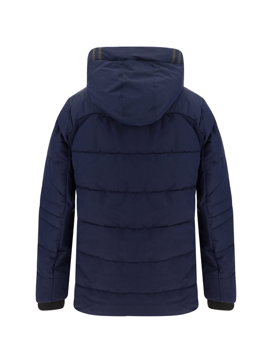 Elegant Hybridge Down Jacket in Atlantic Navy