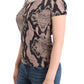 Sleek Snake Print Crewneck T-Shirt