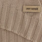 Beige knitted wool sweater