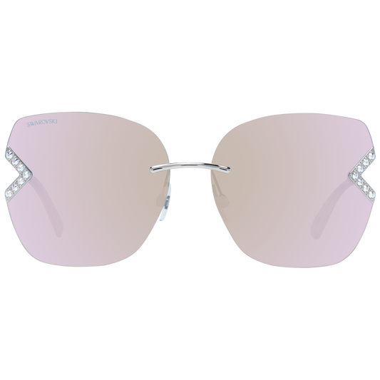 Elegant Rose Gold Oval Sunglasses