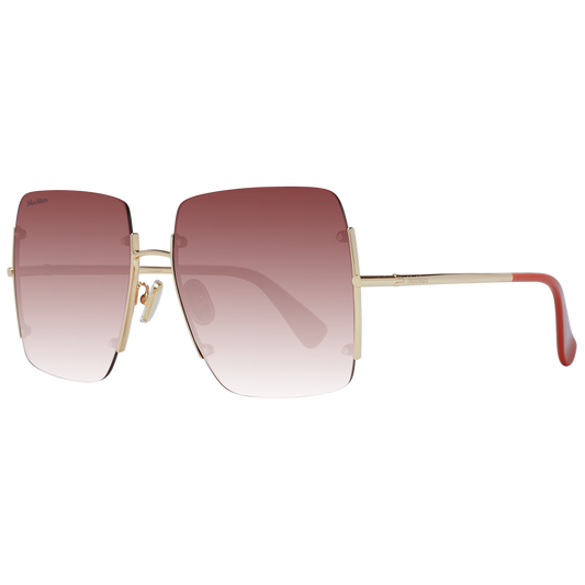 Elegant Gold Metal Square Sunglasses