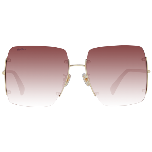 Elegant Gold Metal Square Sunglasses