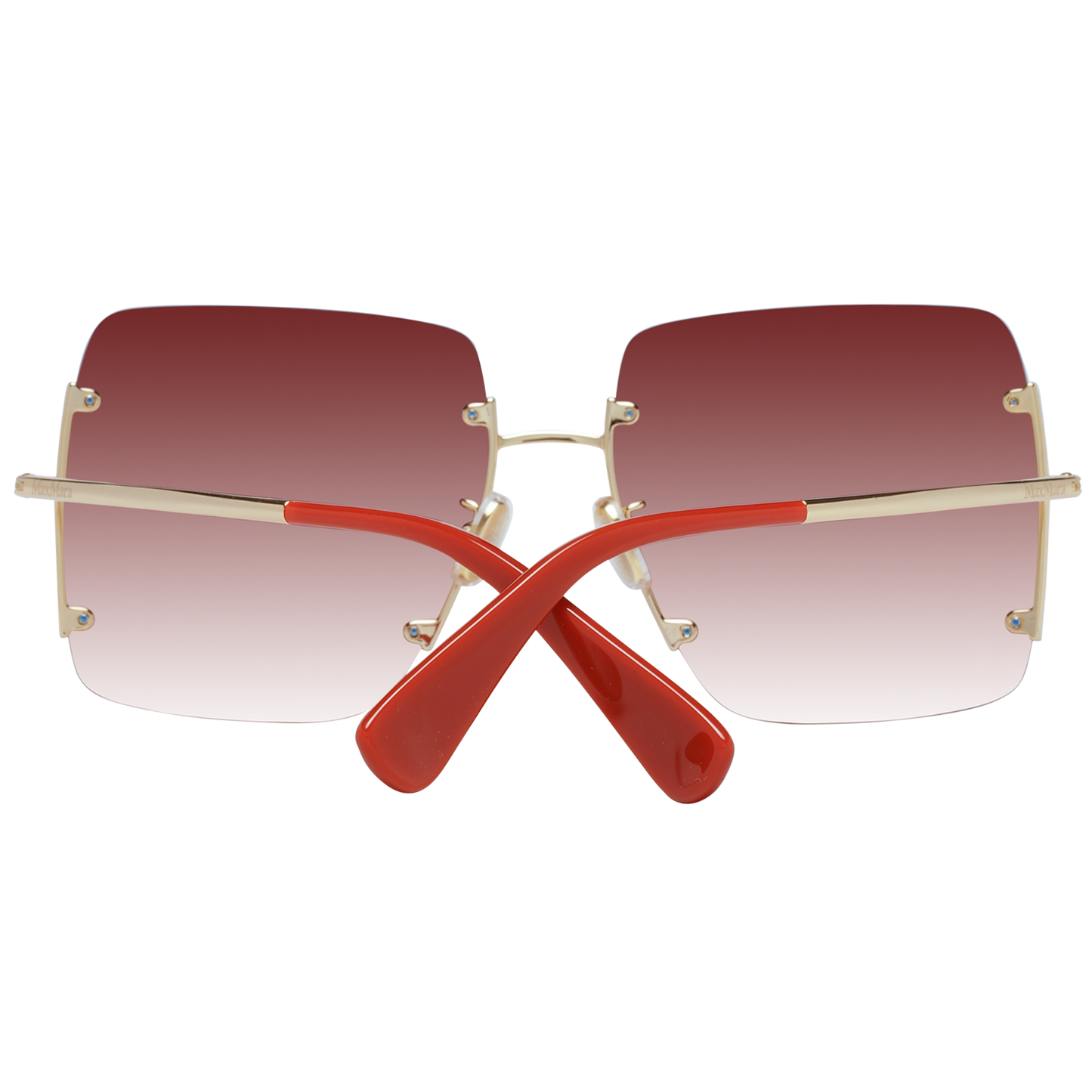 Elegant Gold Metal Square Sunglasses