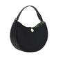Elegant Black Calf Leather Shoulder Bag