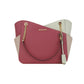Jet Set Leather Large X Cross Chain Shoulder Tote Bag (Rosewood Multi)