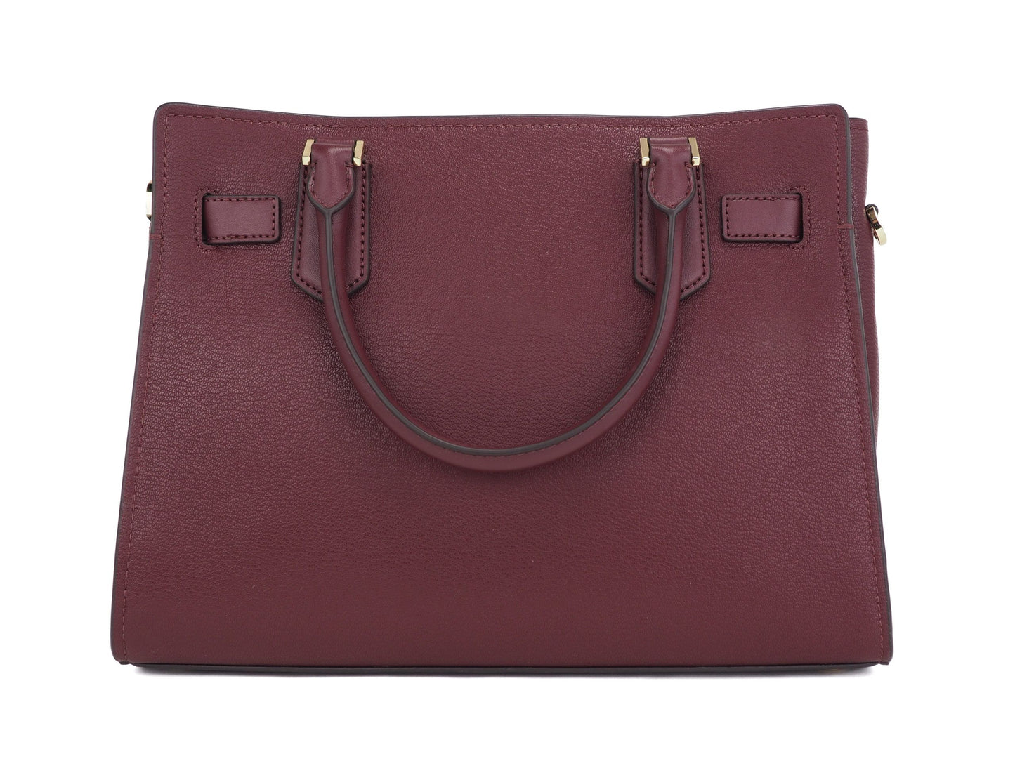 Hamilton Medium Leather Satchel Crossbody Handbag (Merlot)