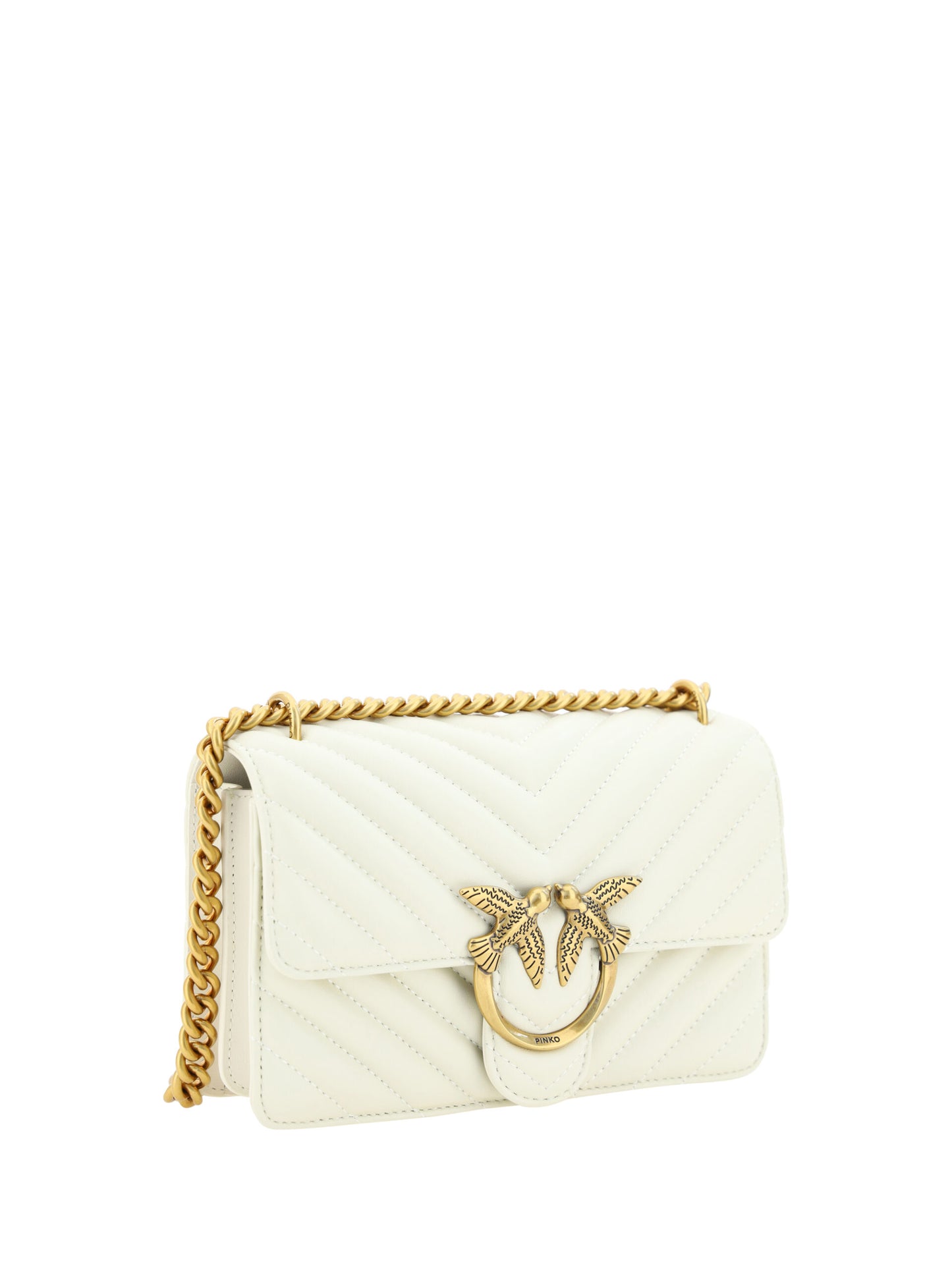 Elegant White Mini Love Shoulder Bag