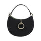 Elegant Black Calf Leather Shoulder Bag