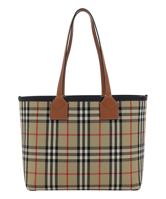 Elegant Small London Check Tote Bag