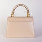 Elegant Beige Leather Welcoming Handbag