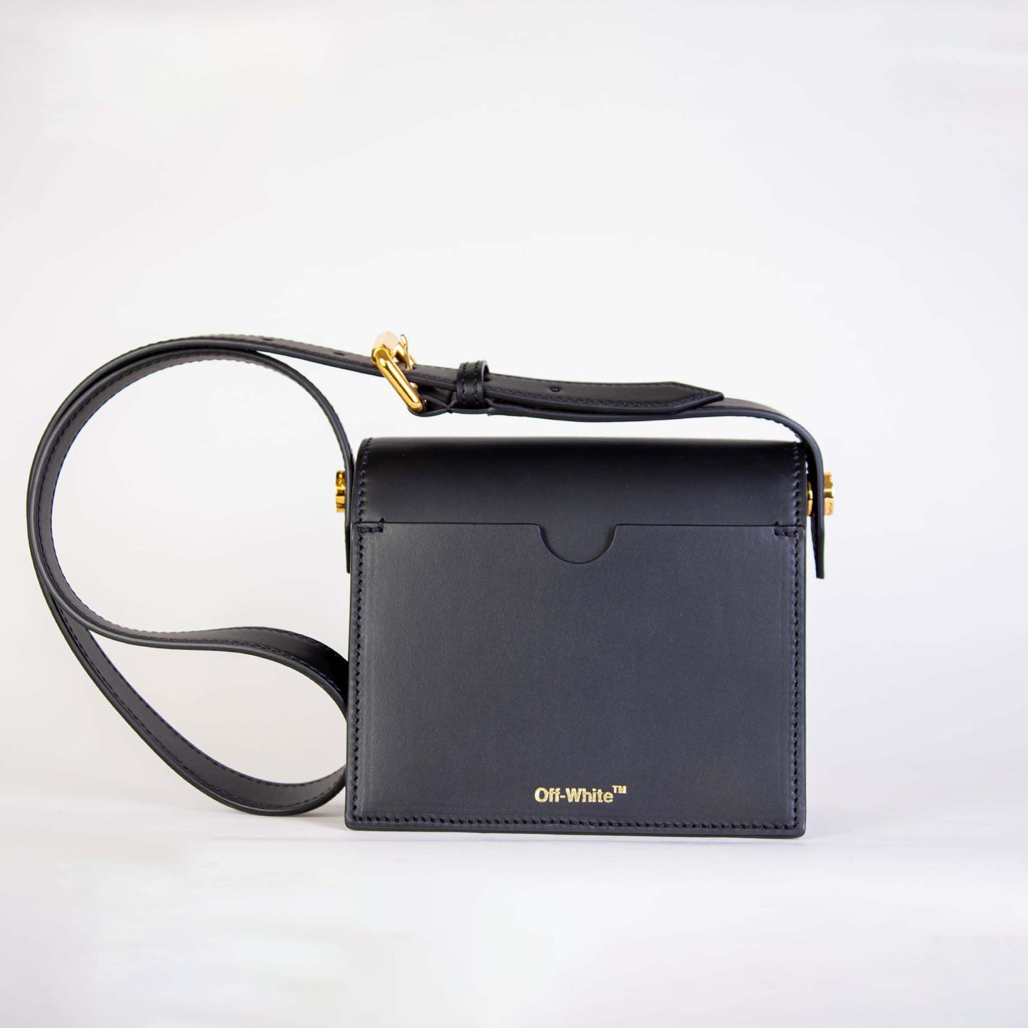 Elegant Black Leather Shoulder Bag