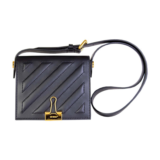 Elegant Black Leather Shoulder Bag